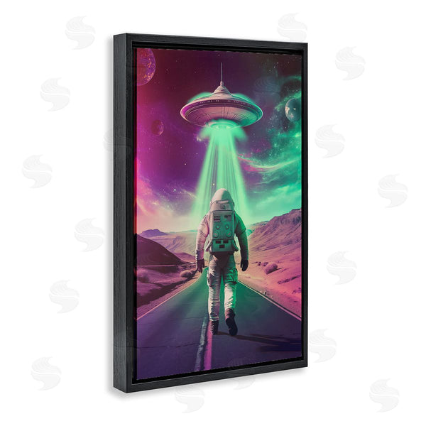 Stupell Industries Wumples | Astronaut Walking Toward UFO