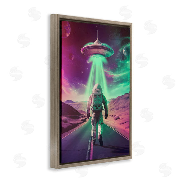 Stupell Industries Wumples | Astronaut Walking Toward UFO