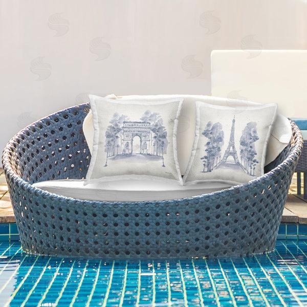Stupell Industries Yvette St. Amant | France Landsmarks Architecture Printed Throw Pillow Set