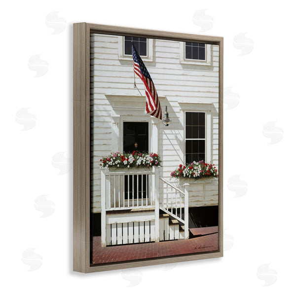 Stupell Industries Zhen-Huan Lu | Americana Town House Entrance