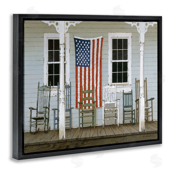 Stupell Industries Zhen-Huan Lu | Rocking Chair On Americana Porch