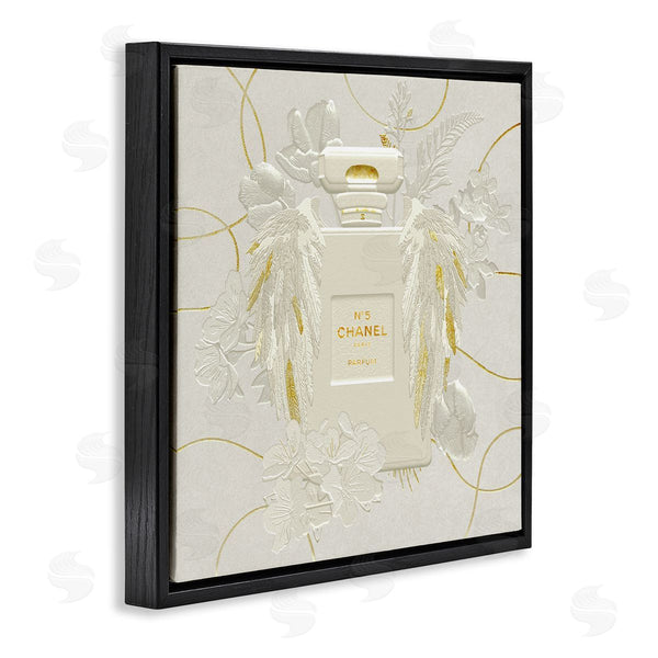 Stupell Industries Ziwei Li | Bright Glam Fashion Bottle White Florals