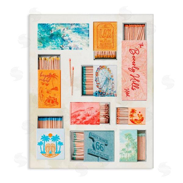 stupell industries Ziwei Li | California Beach Matchboxes Wall Art