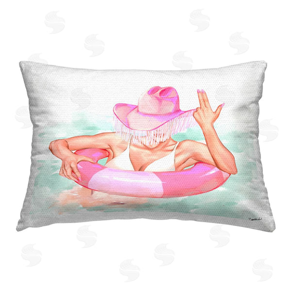 Stupell Industries Ziwei Li | Coastal Cowgirl In Pool