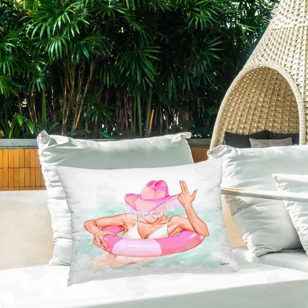 Stupell Industries Ziwei Li | Coastal Cowgirl In Pool