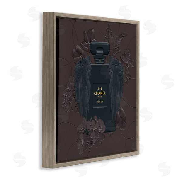 Stupell Industries Ziwei Li | Dark Fashion Perfume Purple Florals