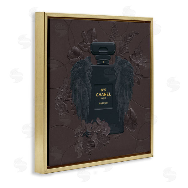 Stupell Industries Ziwei Li | Dark Fashion Perfume Purple Florals