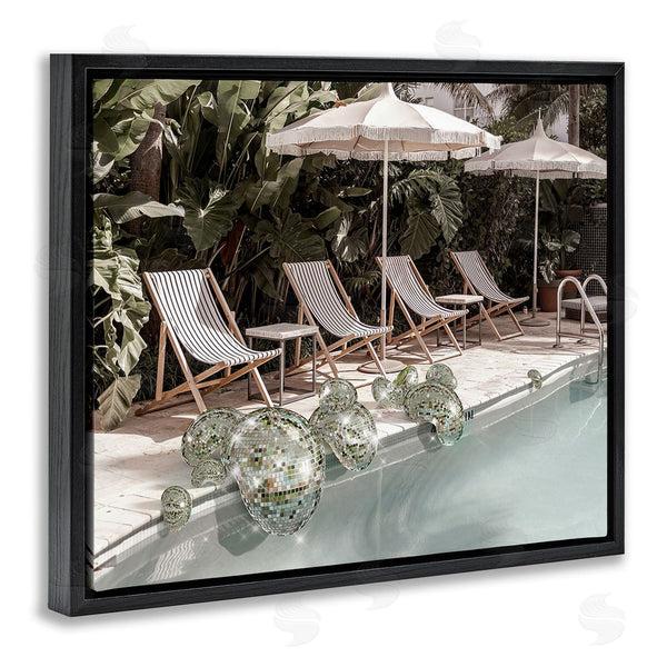 Stupell Industries Ziwei Li | Disco Balls At Pool Wall Art