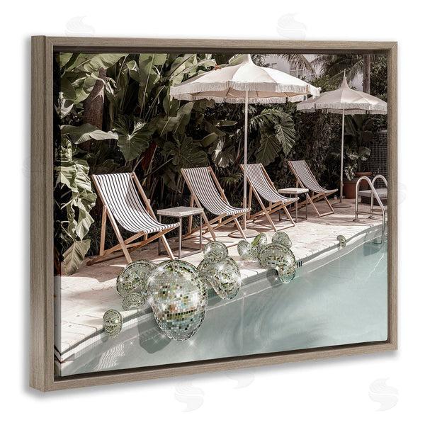 Stupell Industries Ziwei Li | Disco Balls At Pool Wall Art