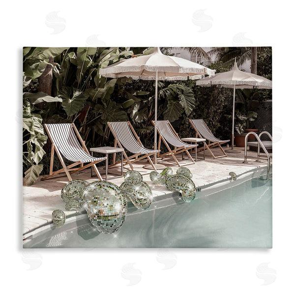 stupell industries Ziwei Li | Disco Balls at Pool Wall Art
