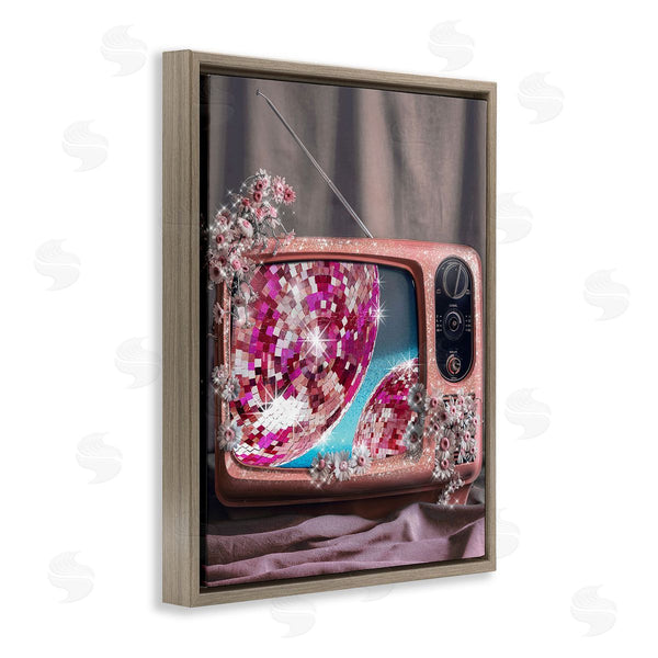 Stupell Industries Ziwei Li | Disco Vintage Television Wall Art