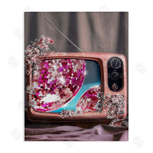 stupell industries Ziwei Li | Disco Vintage Television Wall Art