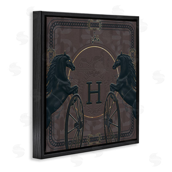 Stupell Industries Ziwei Li | Fashion Brand Horses Deep Purple Glam