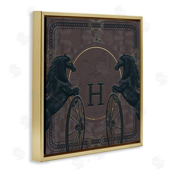 Stupell Industries Ziwei Li | Fashion Brand Horses Deep Purple Glam
