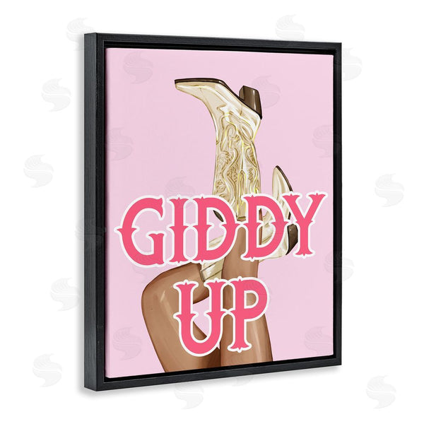 Stupell Industries Ziwei Li | Giddy Up Cowgirl Phrase Wall Art