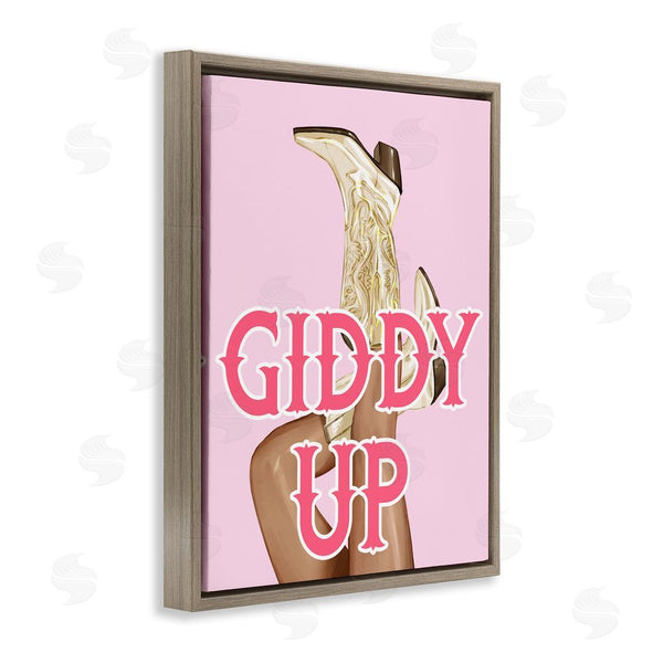 Stupell Industries Ziwei Li | Giddy Up Cowgirl Phrase Wall Art