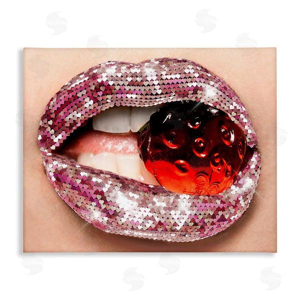 stupell industries Ziwei Li | Glam Biting Candy Wall Art