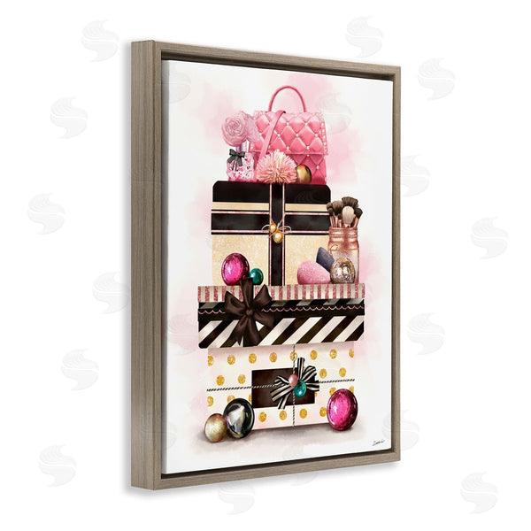 Stupell Industries Ziwei Li | Holiday Glam Fashion Gift Stack