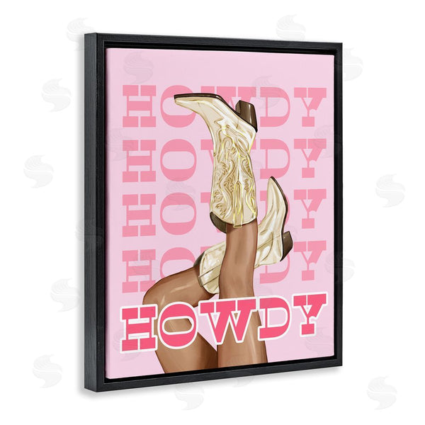 Stupell Industries Ziwei Li | Howdy Cowgirl Boots Wall Art
