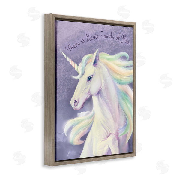 Stupell Industries Ziwei Li | Magic Inside Of You Inspirational Unicorn