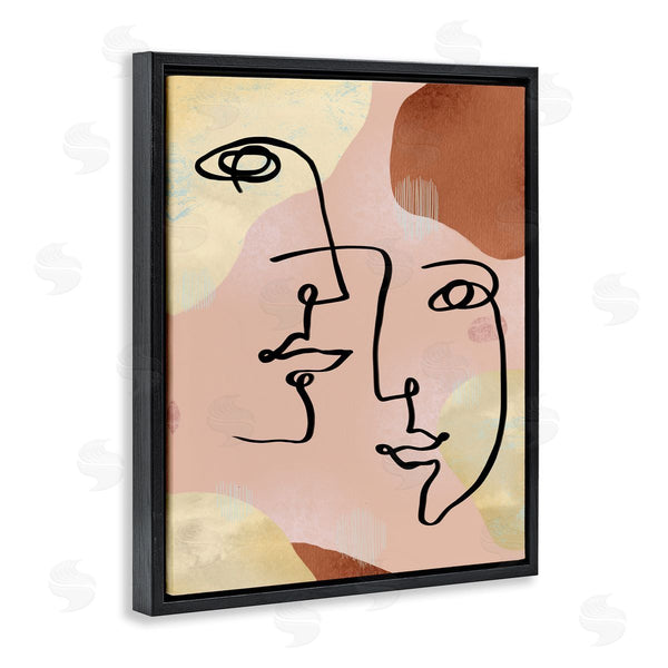 Stupell Industries Ziwei Li | Mixed Faces Abstract Linework Portrait