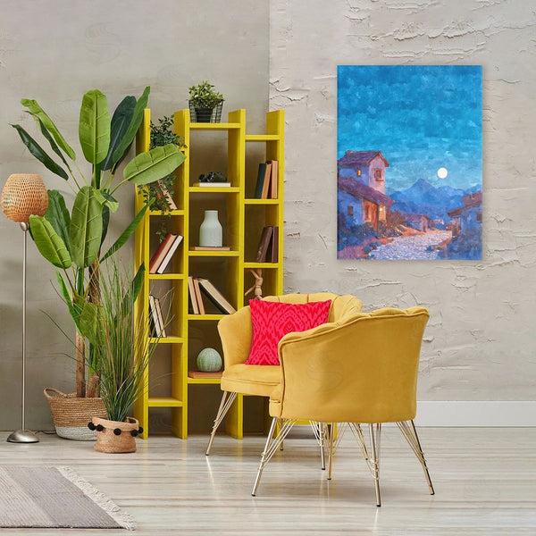 Stupell Industries Ziwei Li | Moon Over Quiet Town Wall Art