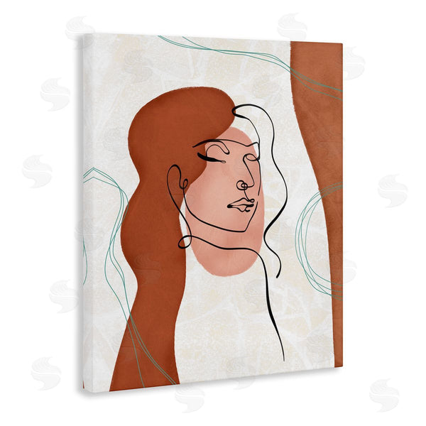 Stupell Industries Ziwei Li | Organic Female Portrait Abstract Linework