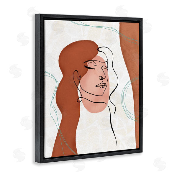 Stupell Industries Ziwei Li | Organic Female Portrait Abstract Linework