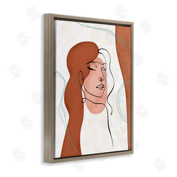 Stupell Industries Ziwei Li | Organic Female Portrait Abstract Linework