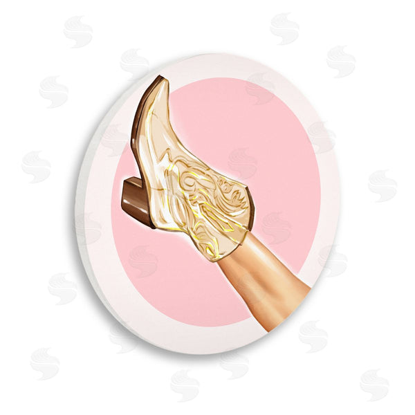 stupell industries Ziwei Li | Pink Cowgirl Boot Fashion Wall Art