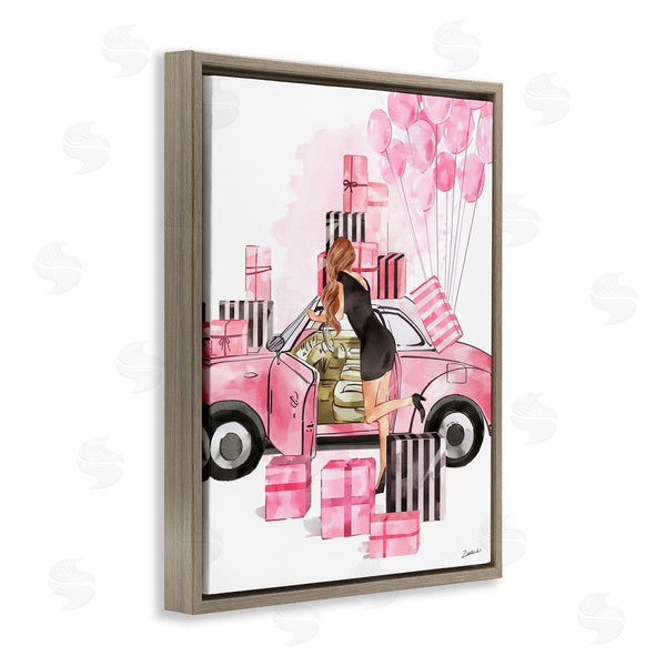 Stupell Industries Ziwei Li | Pink Glam Car Gift Boxes