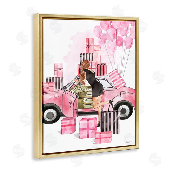 Stupell Industries Ziwei Li | Pink Glam Car Gift Boxes
