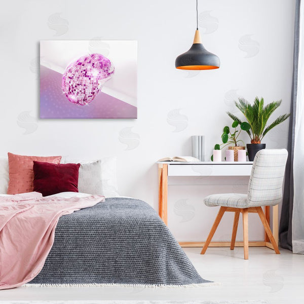 Stupell Industries Ziwei Li | Purple Melting Disco Ball Wall Art