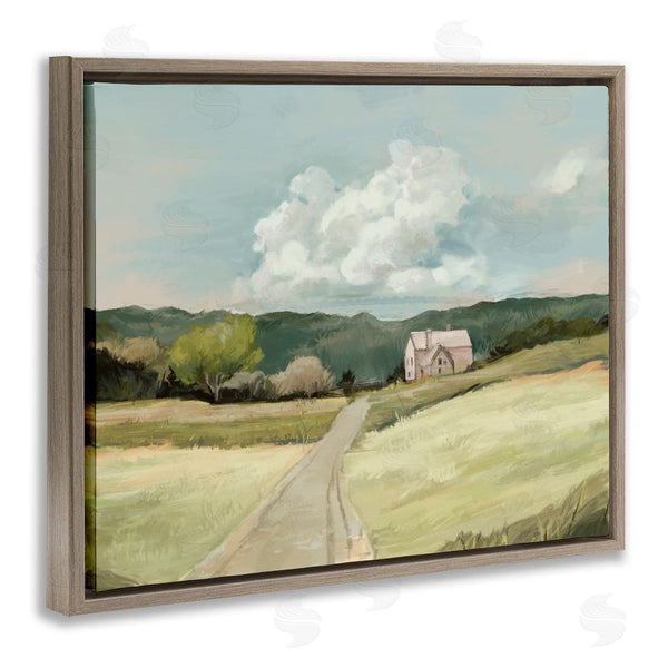 Stupell Industries Ziwei Li | Road Leading Home Countryside
