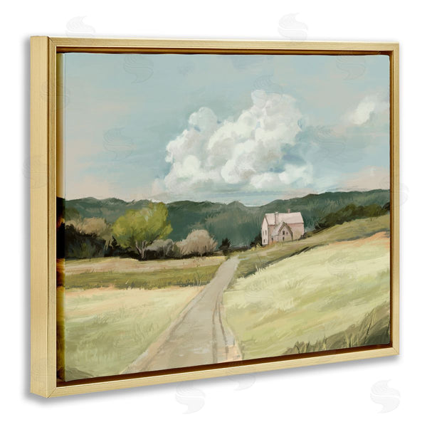 Stupell Industries Ziwei Li | Road Leading Home Countryside