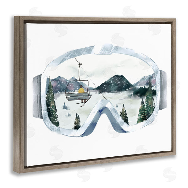 Stupell Industries Ziwei Li | Ski Mountain Reflection In Goggles Wall Art