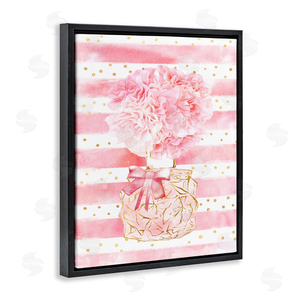 Stupell Industries Ziwei Li | Striped Pink Floral Fashion Bouquet