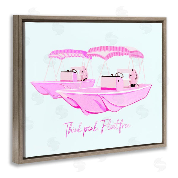 Stupell Industries Ziwei Li | Think Pink Float Free Boats Wall Art