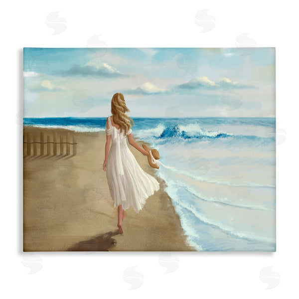 stupell industries Ziwei Li | Walk On The Beach Painting Wall Art