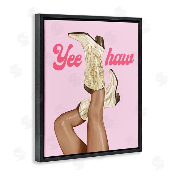 Stupell Industries Ziwei Li | Yeehaw Cowgirl Boots Wall Art