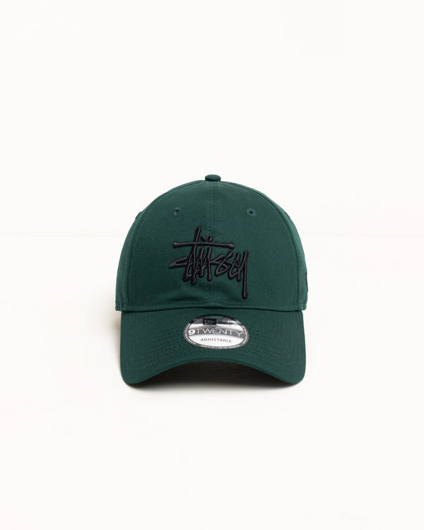 stüssy NEW ERA 9TWENTY BASIC STRAPBACK Forest Green