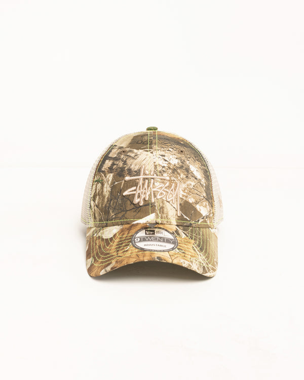 stüssy NEW ERA 9TWENTY BASIC TRUCKER Real Tree Edge