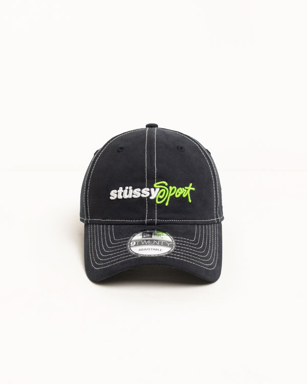 stüssy NEW ERA 9TWENTY STÜSSY SPORT STRAPBACK Black