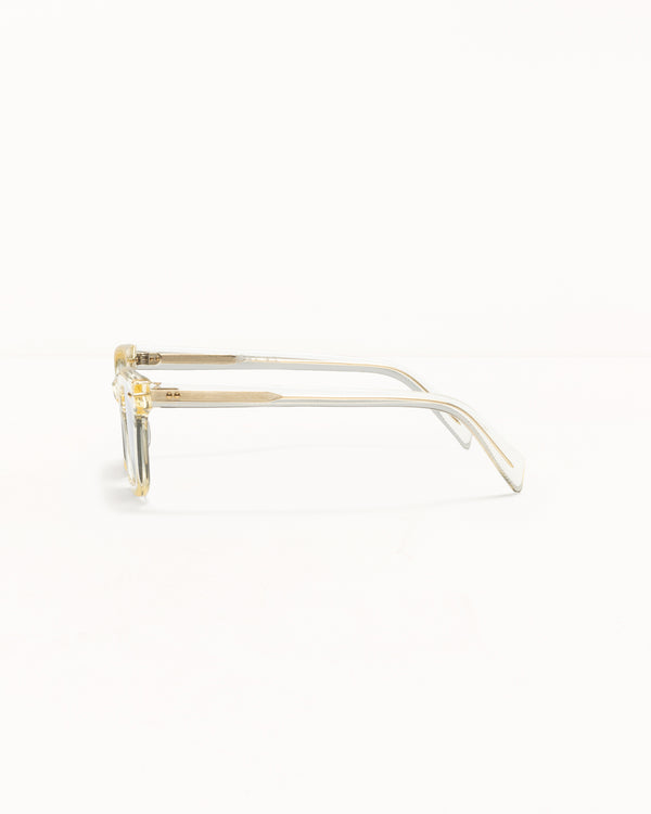 Stüssy ACE SUNGLASSES Bone / Green Lens
