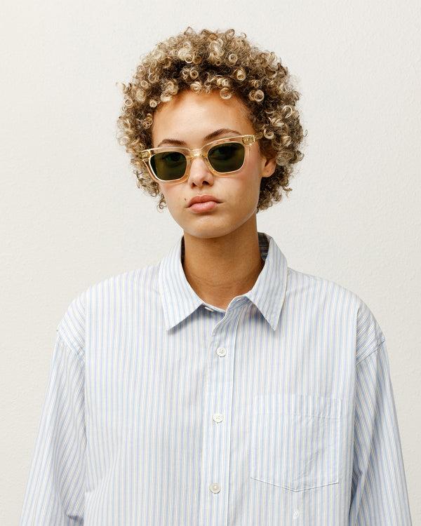 stüssy ACE SUNGLASSES Bone / Green Lens