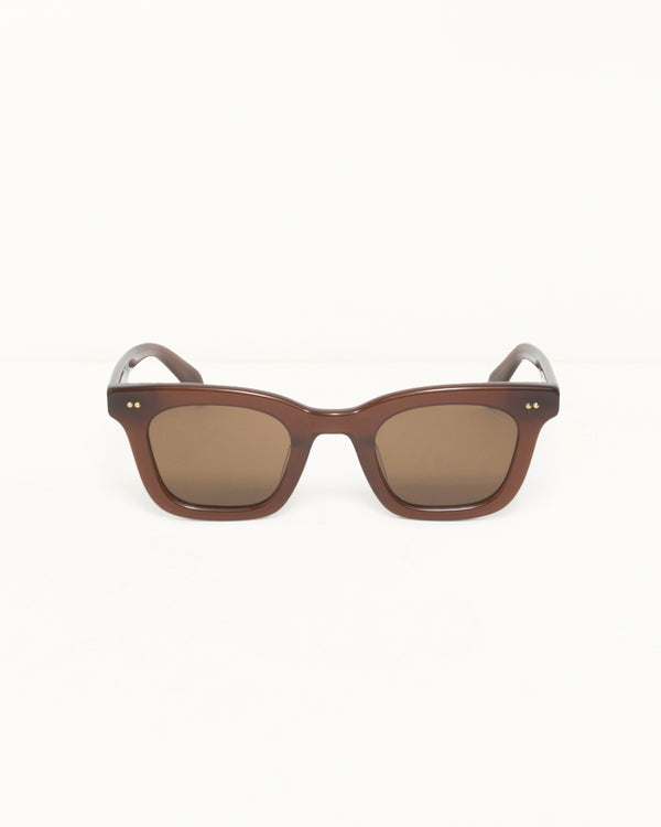 Stüssy ACE SUNGLASSES Dark Brown/Brown Lens
