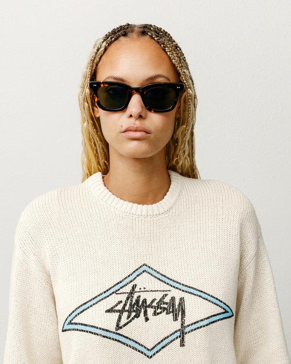 Stüssy ACE SUNGLASSES Tortoise/Dark Green Lens