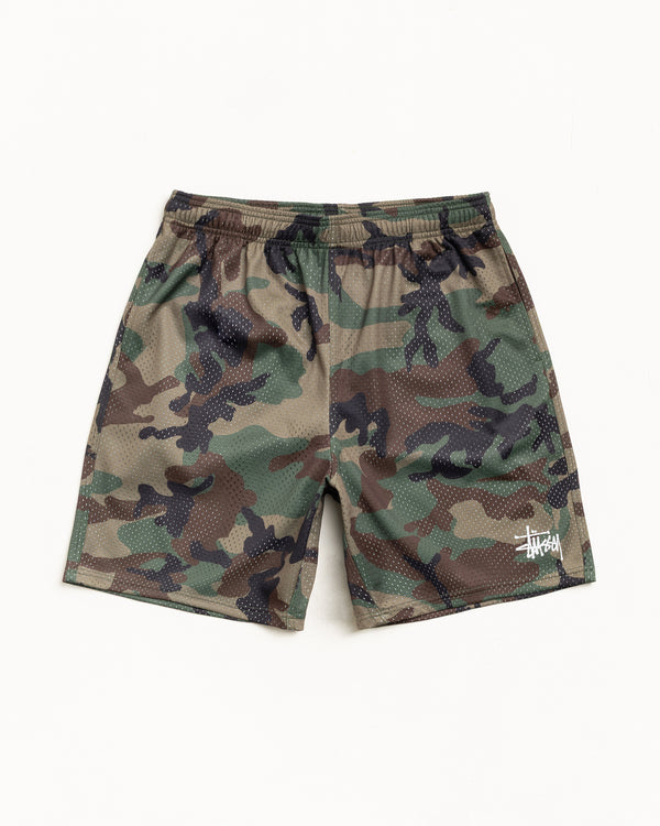Stüssy BASIC MESH SHORT Woodland Camo