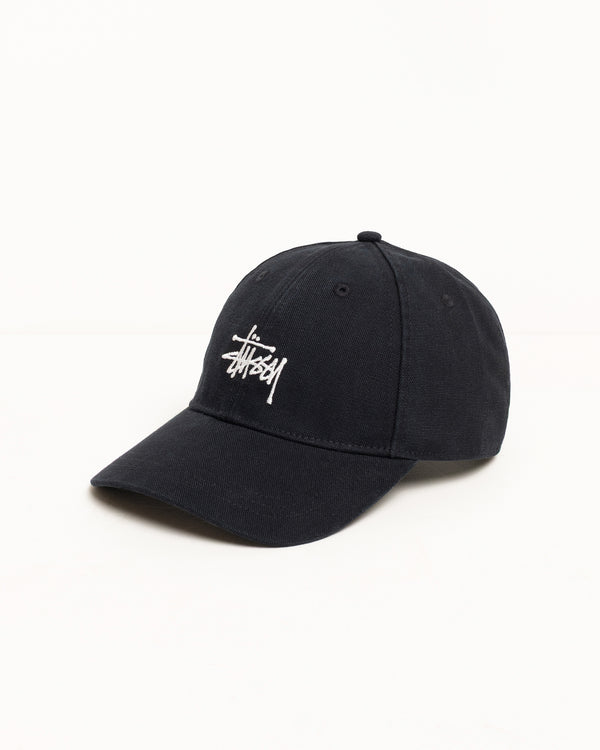 Stüssy BASIC STÜSSY CAP CANVAS Black