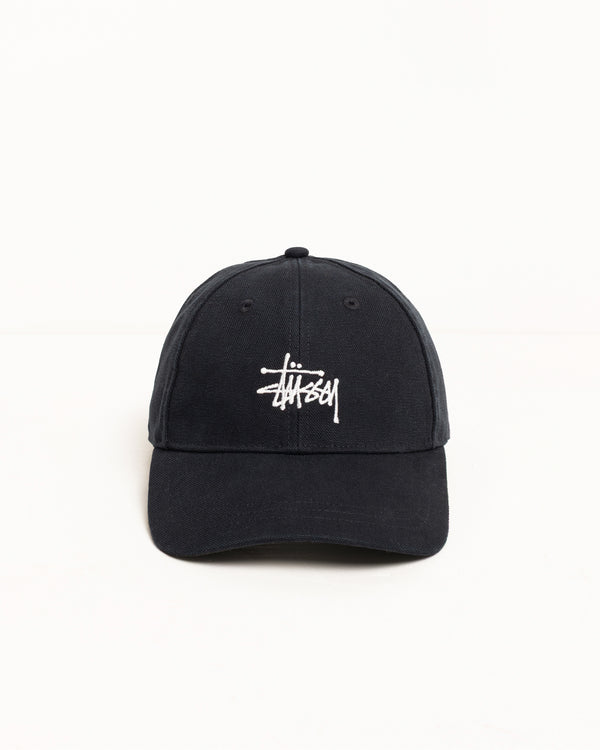 stüssy BASIC STÜSSY CAP CANVAS Black